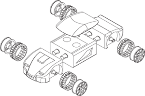Nebulous Line Drawing Exploded3