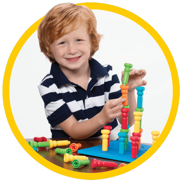 Tall-Stackers™ Pegs & Pegboard Set