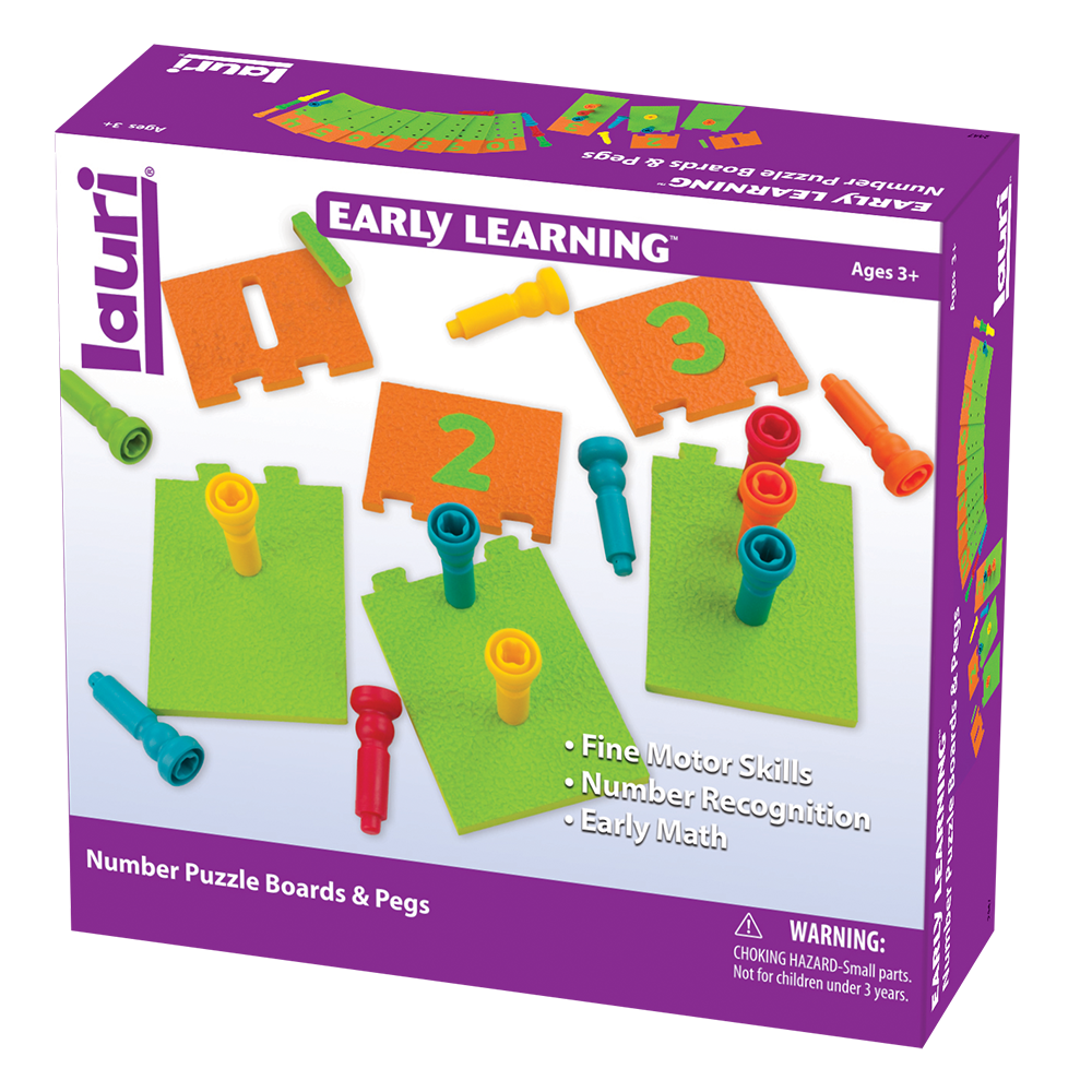 Number Puzzle Boards & Pegs PlayMonster