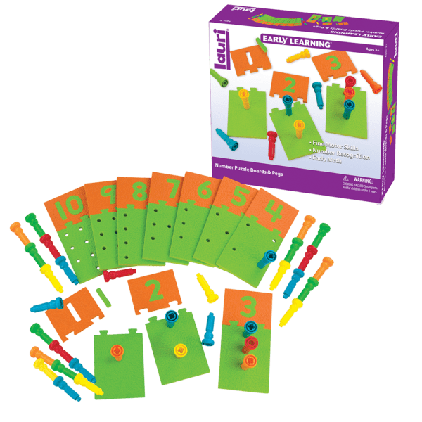 Number Puzzle Boards & Pegs