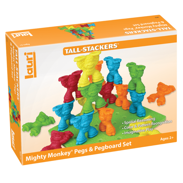 Tall-Stackers™ Mighty Monkey® Pegs & Pegboard Set