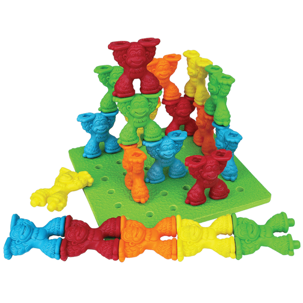 Tall-Stackers™ Mighty Monkey® Pegs & Pegboard Set