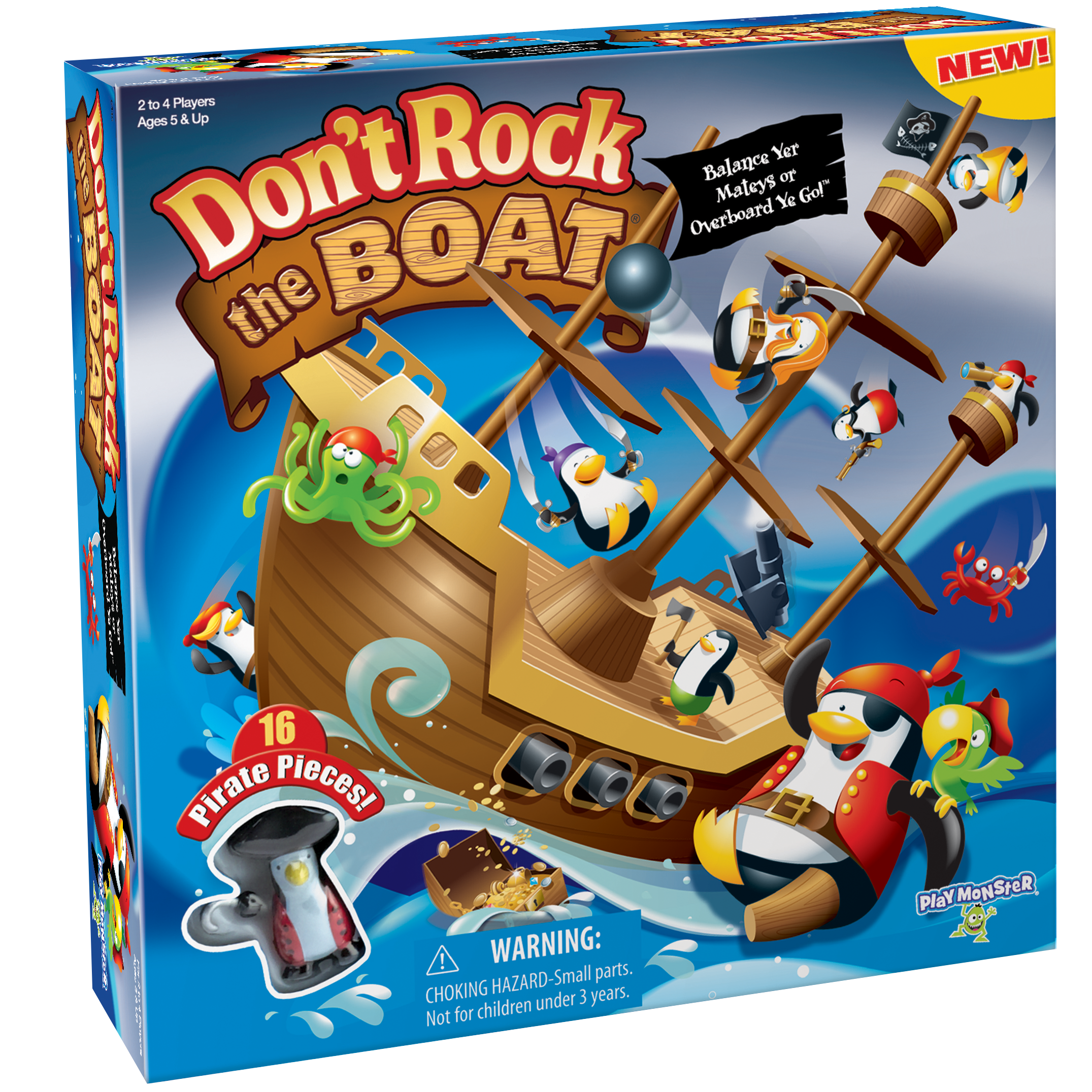 You Choose Don't Rock the Boat Pirate Penguin Game Replacement Pieces Parts 
