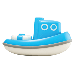 10361k Blue Tug Boat Profile