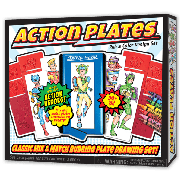 Action Plates™ Rub & Color Design Set