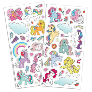 2118z My Little Pony Retro Colorforms Sheets