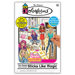 2454z Colorforms Barbie Adventures Pkg Fr Str
