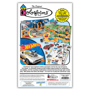 2455z Colorforms Hot Wheels Play Set Bk Str8