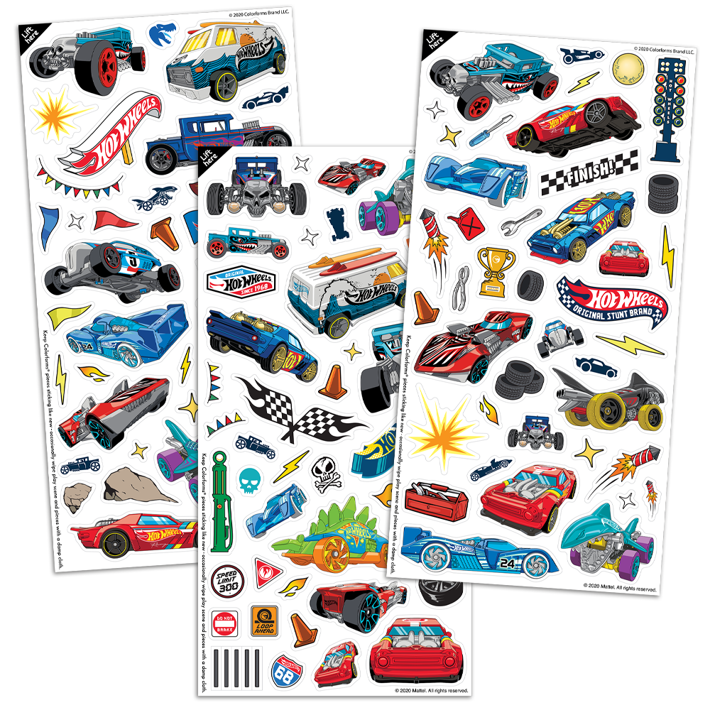 2455z Colorforms Hot Wheels Play Set Sheets – PlayMonster