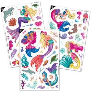 2754z Colorforms Travel Barbie Sheets