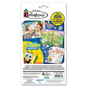 2756z Colorforms Travel Spongebob Pkg Bk
