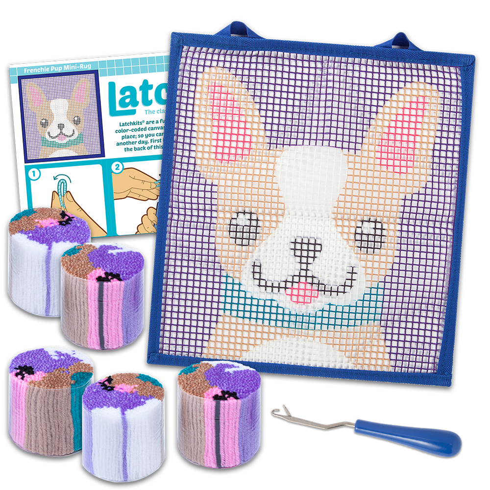 Latch Hook Rug Kit DACHSHUND Puppy Dog Animal Rug Making Kit by