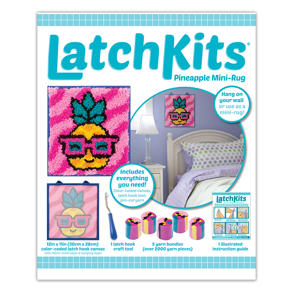 Latchkits Pineapple Mini Rug Kit