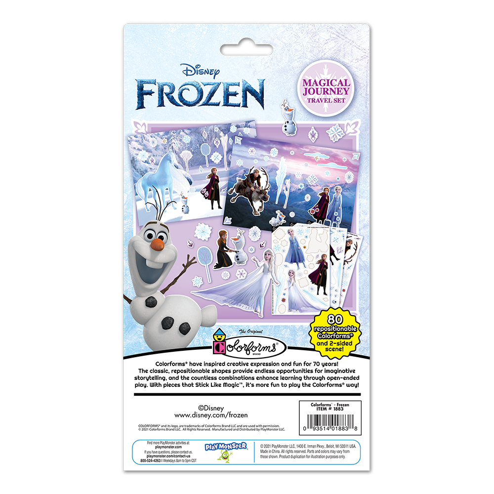 45 Colorforms~New~LBDMR Disney Frozen II~Colorforms Sticker Adventure~3 Scenes 