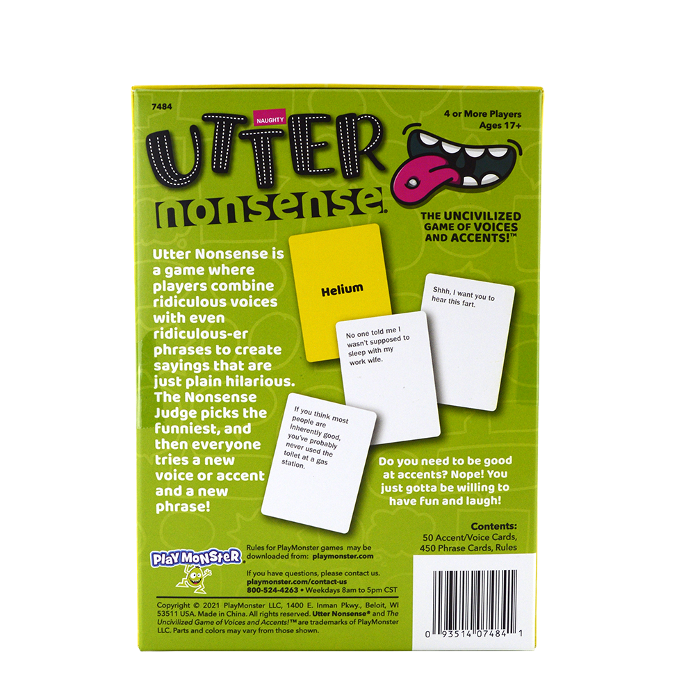 Naughty　Nonsense®　Utter　PlayMonster　Edition　–