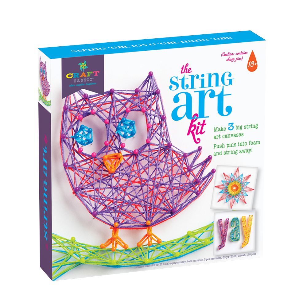 CRAFTTASTIC® OWL STRING ART KIT PlayMonster