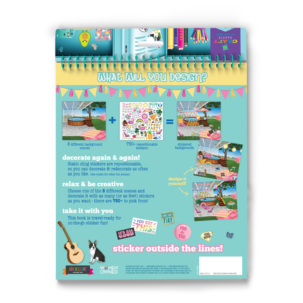 thumbnail image 2 of Craft-tastic Sticker It Up! Book - 750+ Repositionable Stickers For Kids 2 of 10