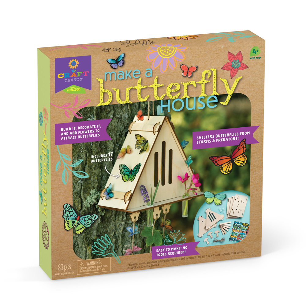 CRAFTTASTIC® NATURE MAKE A BUTTERFLY HOUSE PlayMonster