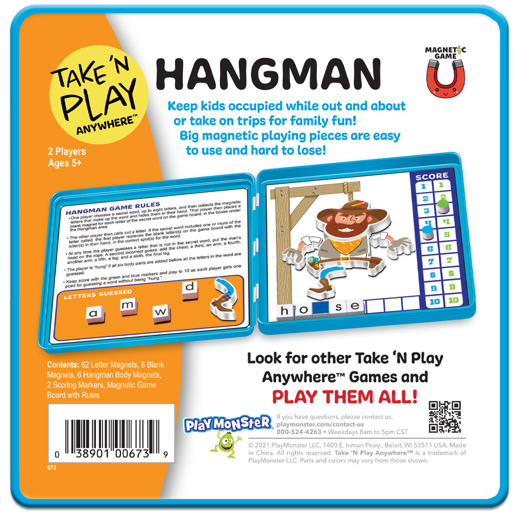 Vintage HANGMAN A Classic American Game for Two Complete