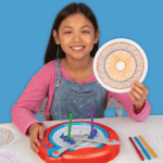 Girl with Spirograph Machine