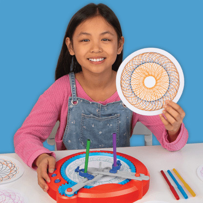 Girl with Spirograph Machine